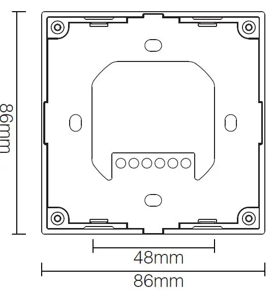 MiBOXER-T1 4-Zones-Dimming-Panel-Remote-pic-2
