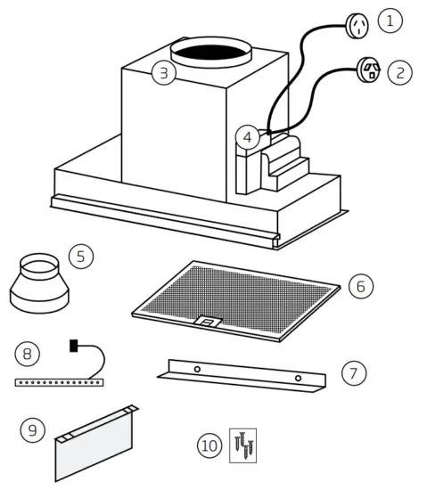 schweigen UM PA9S 900mm Silent Undermount Rangehood - Rangehood