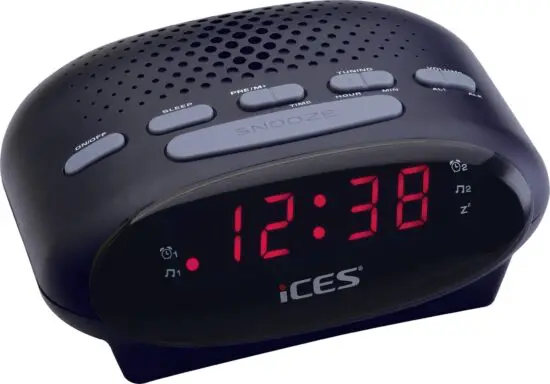 iCES ICR-210 FM Clock Radio