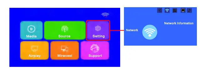 JSR M8-F HD WiFi Mini Projector 15