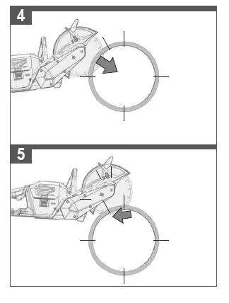 milwaukee FCOS230 M18 FUEL cut-off saw fig 10