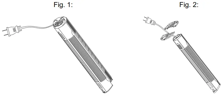 BE COOL BC78TUST2201 Pedestal Fan - ieces of screw