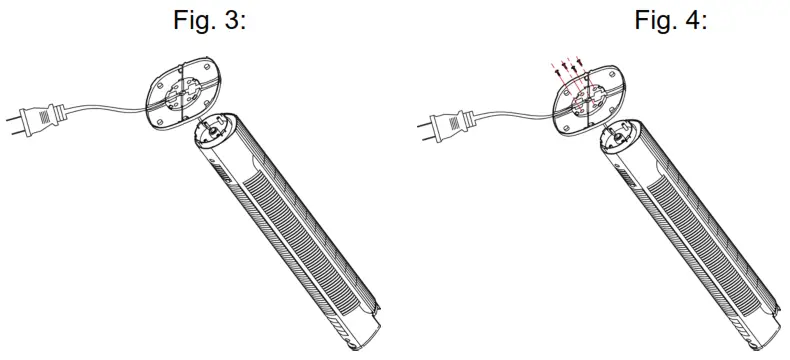 BE COOL BC78TUST2201 Pedestal Fan - ieces of screw1
