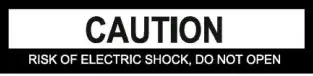 electriQ Slim LED Monitor User Manual - Caution icon