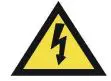 electriQ Slim LED Monitor User Manual - warning Risk of Electric Shock icon