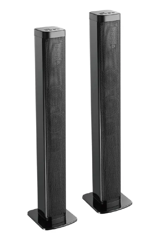 Pyle Home Convertible Soundbar with Bluetooth - 2 Ch 39 Soundbar Stereo Speaker-imgg