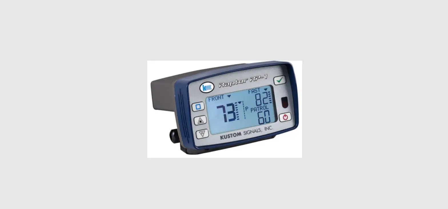 Kustom Raptor Rp-1: Dash Mounted Radar For Police Car User Guide