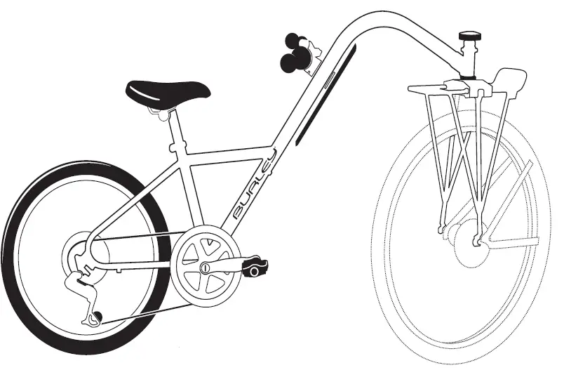 BURLEY 931101 2009 Kazoo Bicycle Trailercycle-prod