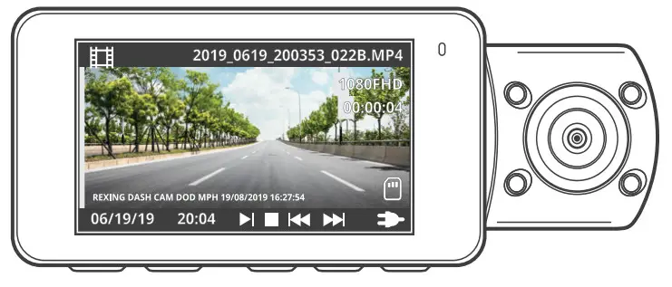 REXING V3 Dual Camera Front and Inside Cabin - Figure 16