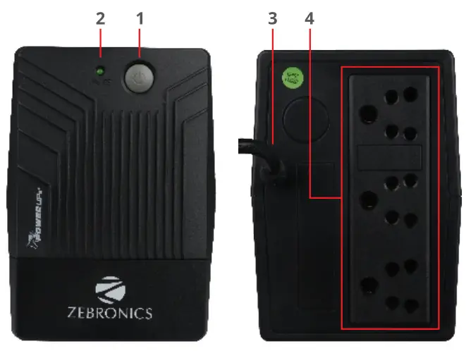 ZEBRONICS ZEB-MLS750 Uninterruptible Power Supply - fig