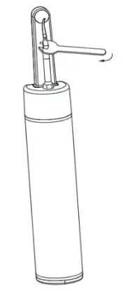 Chongqing Haizhimei Health Technology HZM-P001 Smart Visual Ultrasonic Tooth Cleaner - transducer shown