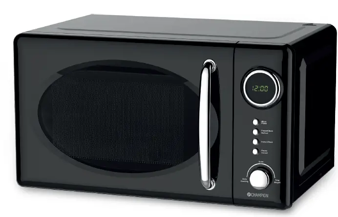 CHAMPION-CHMW025-Retro-Svart-Microwave-Oven-PRODUCT-IMAGE
