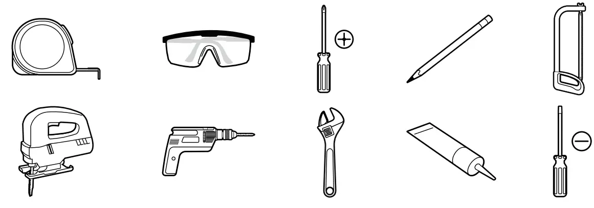 SOLEIL Vessel Bathroom Sinks - RECOMMENDED TOOLS