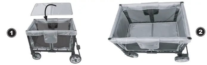 WONDERFOLD WAGON W4 Quad Stroller Wagon - fig 4