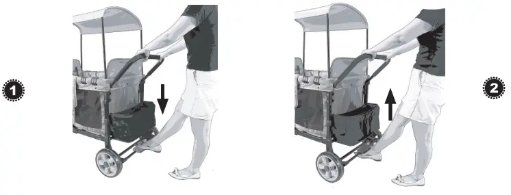 WONDERFOLD WAGON W4 Quad Stroller Wagon - fig11