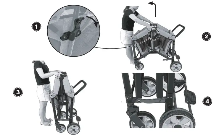 WONDERFOLD WAGON W4 Quad Stroller Wagon - fig12