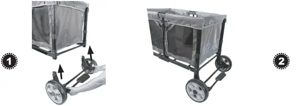 WONDERFOLD WAGON W4 Quad Stroller Wagon - fig3