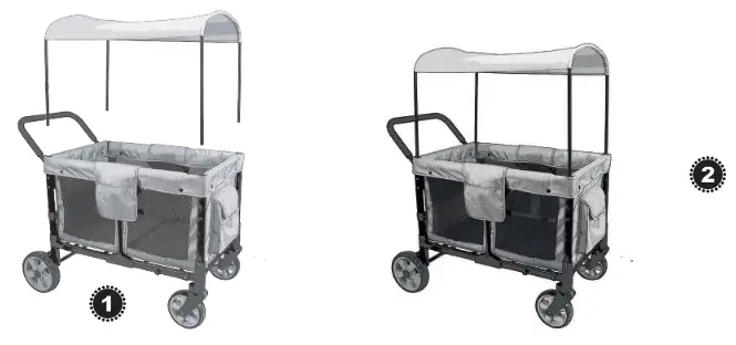 WONDERFOLD WAGON W4 Quad Stroller Wagon - fig8