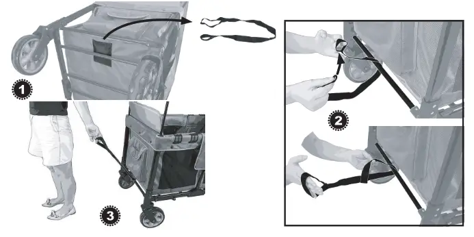 WONDERFOLD WAGON W4 Quad Stroller Wagon - fig9