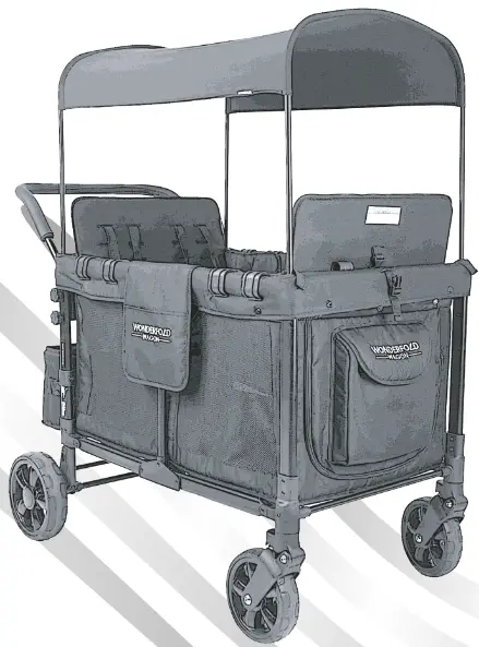 WONDERFOLD WAGON W4 Quad Stroller Wagon