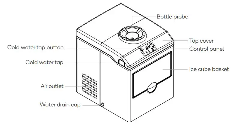kogan-KA21CBDISPA-22KG-Commercial-Ice-Cube-Maker-and-Water-Dispenser-1
