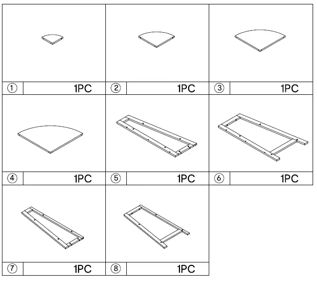 kmart KC43150700 Oak Look Corner Bookshelf-2