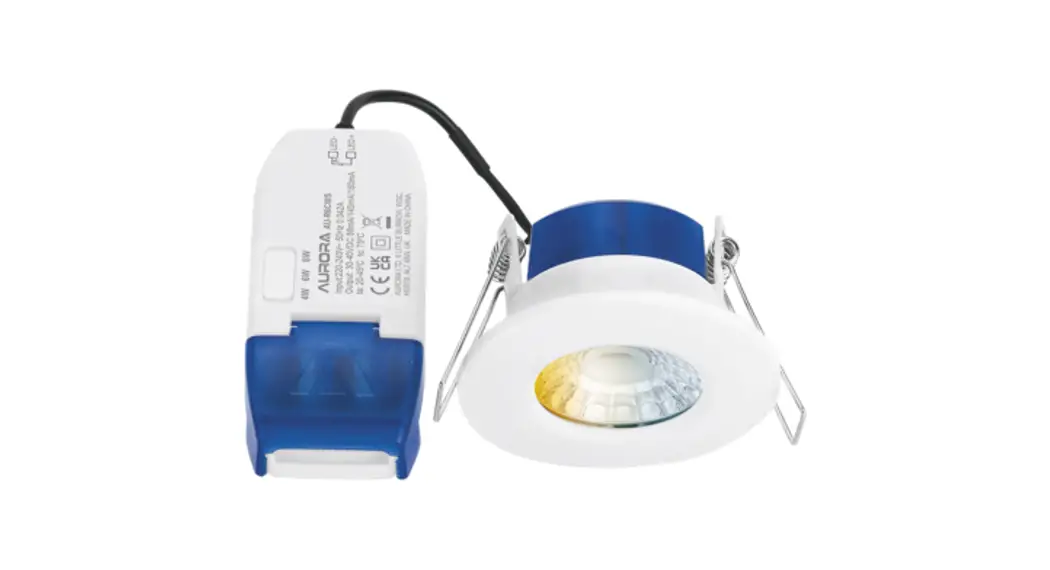 Aurora Au-r6cws R6 4-8w Fire Rated Downlight Wattage And Colour Switchable User Guide