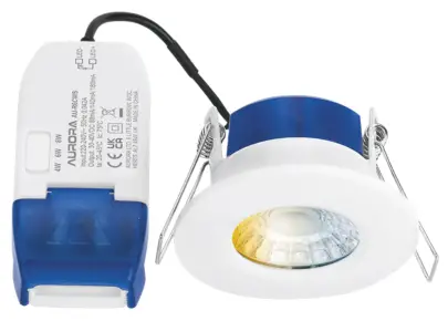Aurora AU-R6CWS R6 4-8W Fire Rated Downlight Wattage and Colour Switchable