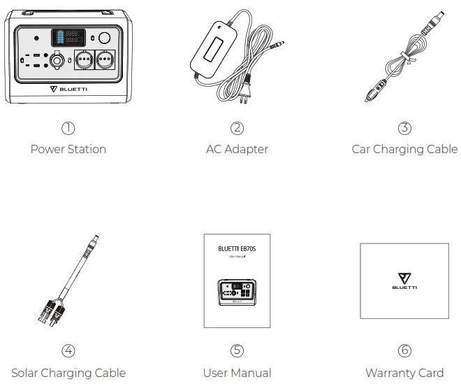 BLUETTI EB70 Portable Power Station - Standard Packaging