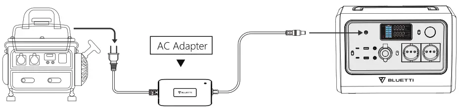 BLUETTI EB70 Portable Power Station - output plug