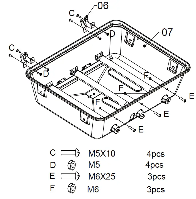 tepro G2085 Gas Grill Hampton 3 36