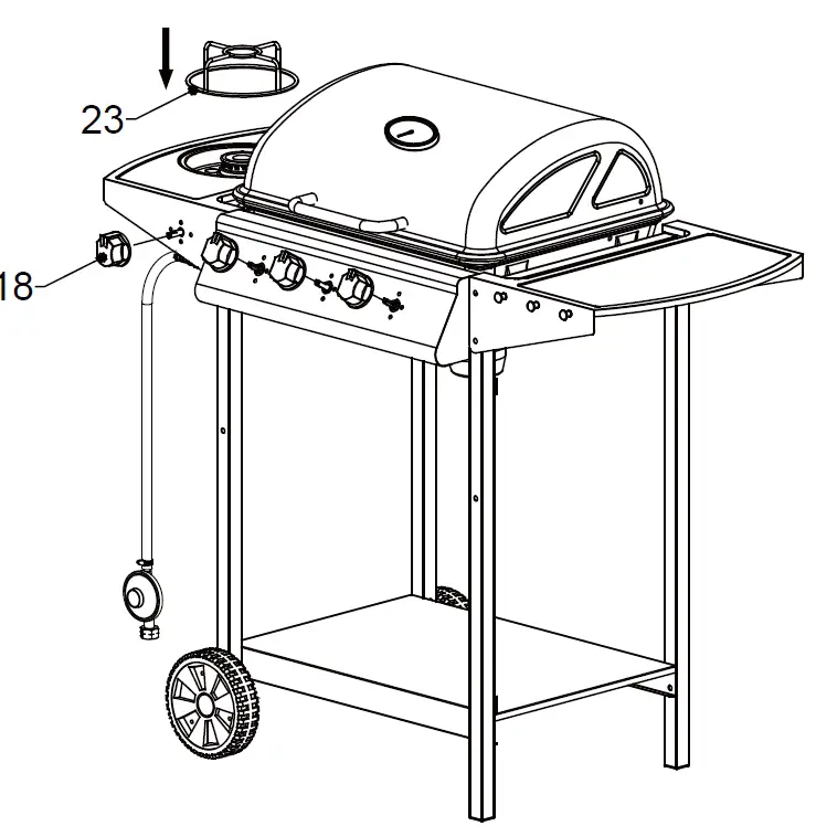 tepro G2085 Gas Grill Hampton 3 43