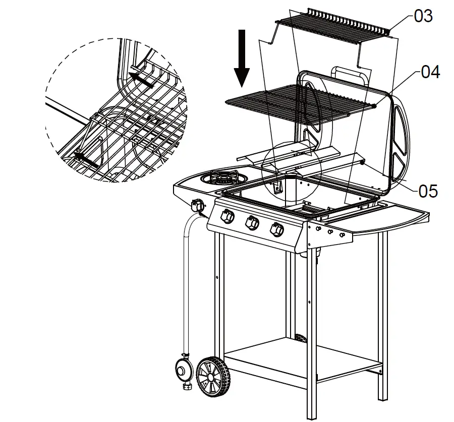 tepro G2085 Gas Grill Hampton 3 44
