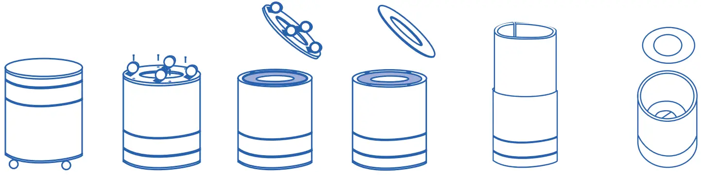 Airpura T700 Tobacco Smoke Air Purifier - filter chamber