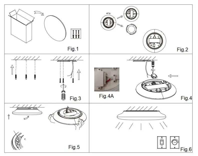 Lucci CONNECT 189250 Evio Smart Flush Mount CCT Plus RGB