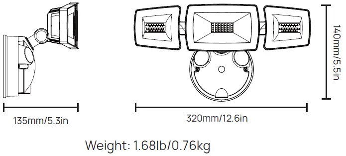 Ustellar UT88105W LED Security Light-3