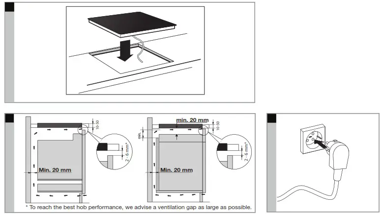 Plug Play Induction Hobs - Placing sealing tape 4
