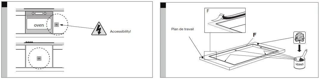 Plug Play Induction Hobs - Placing sealing tape
