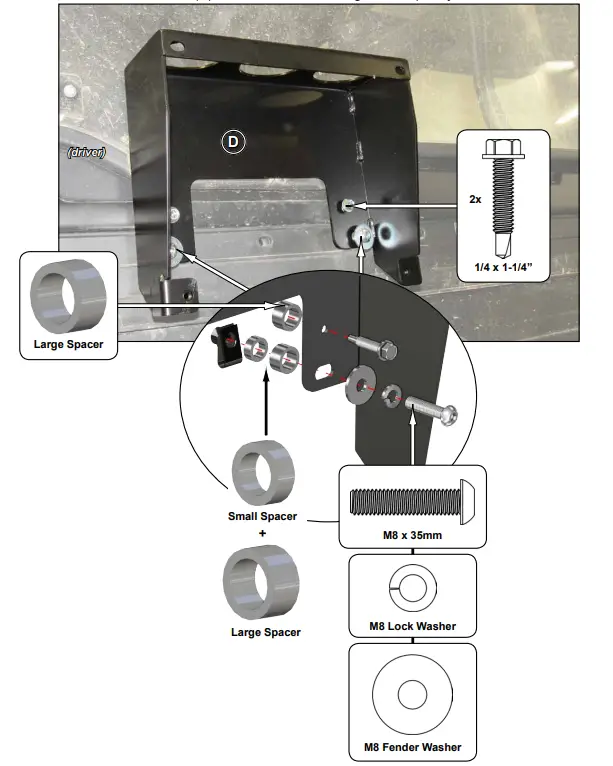 SUPERATV-SKL-P-RAN1K-002-02-Snorkel-Kit-Polaris-Ranger-1000-Depth-Finder-FIG-5