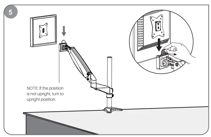 ATUMTEK Single Monitor Gas Spring Desk Mount-11
