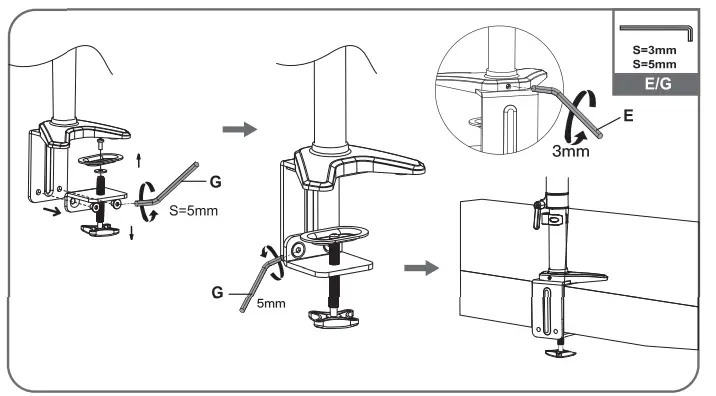 ATUMTEK Single Monitor Gas Spring Desk Mount-4