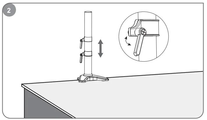 ATUMTEK Single Monitor Gas Spring Desk Mount-7