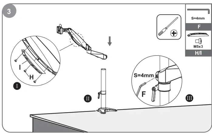 ATUMTEK Single Monitor Gas Spring Desk Mount-8
