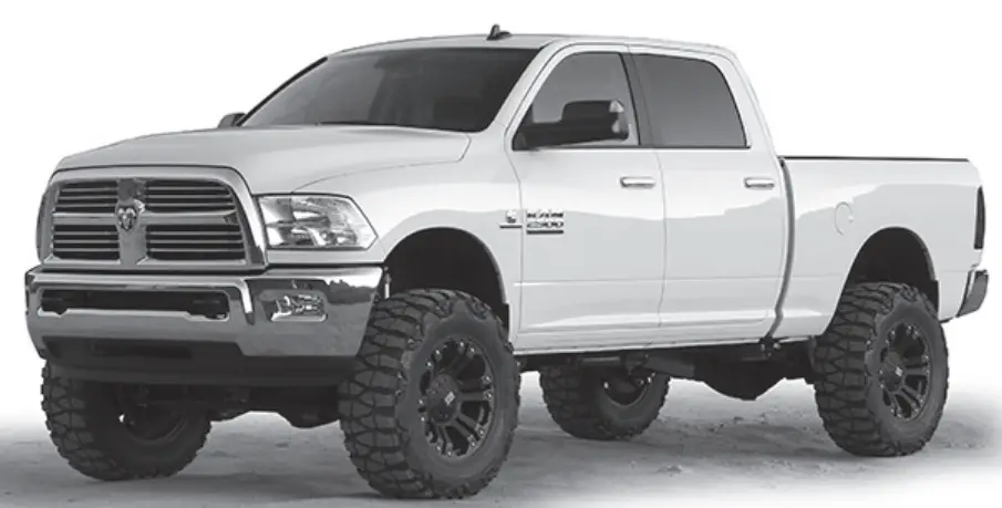 Fabtech K3089 5  4 Link System w  Coil Springs &amp Performance Shocks