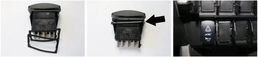 XTC RZR PRO R Turn Self Canceling Turn Signal System with Horn - switch