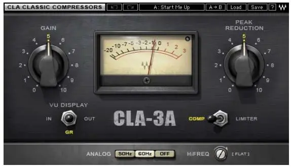 WAVES CLA-3A Compressor Limiter Plugin User Manual - Classic compression