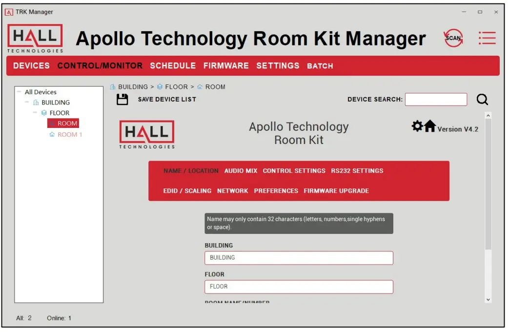 HALL TECHNOLOGIES HT-TRK1 Apollo Technology Room Kit - Figure 10