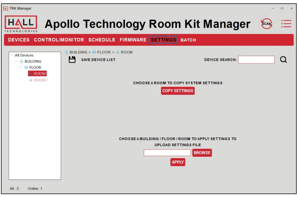 HALL TECHNOLOGIES HT-TRK1 Apollo Technology Room Kit - Figure 13