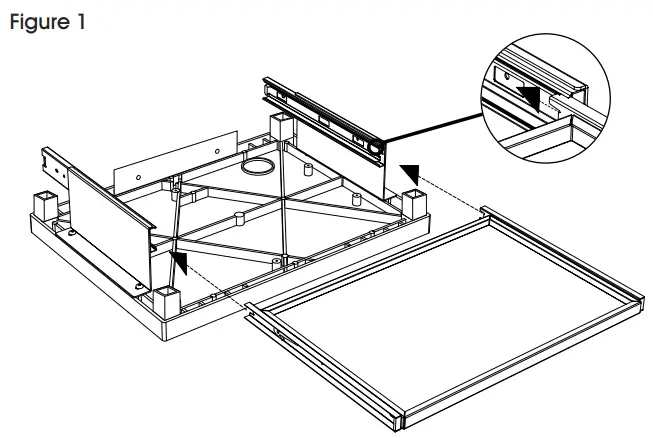 ULINE H-7460 Plastic AV Cart with-figure 1