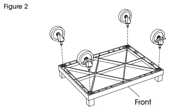 ULINE H-7460 Plastic AV Cart with-figure 2
